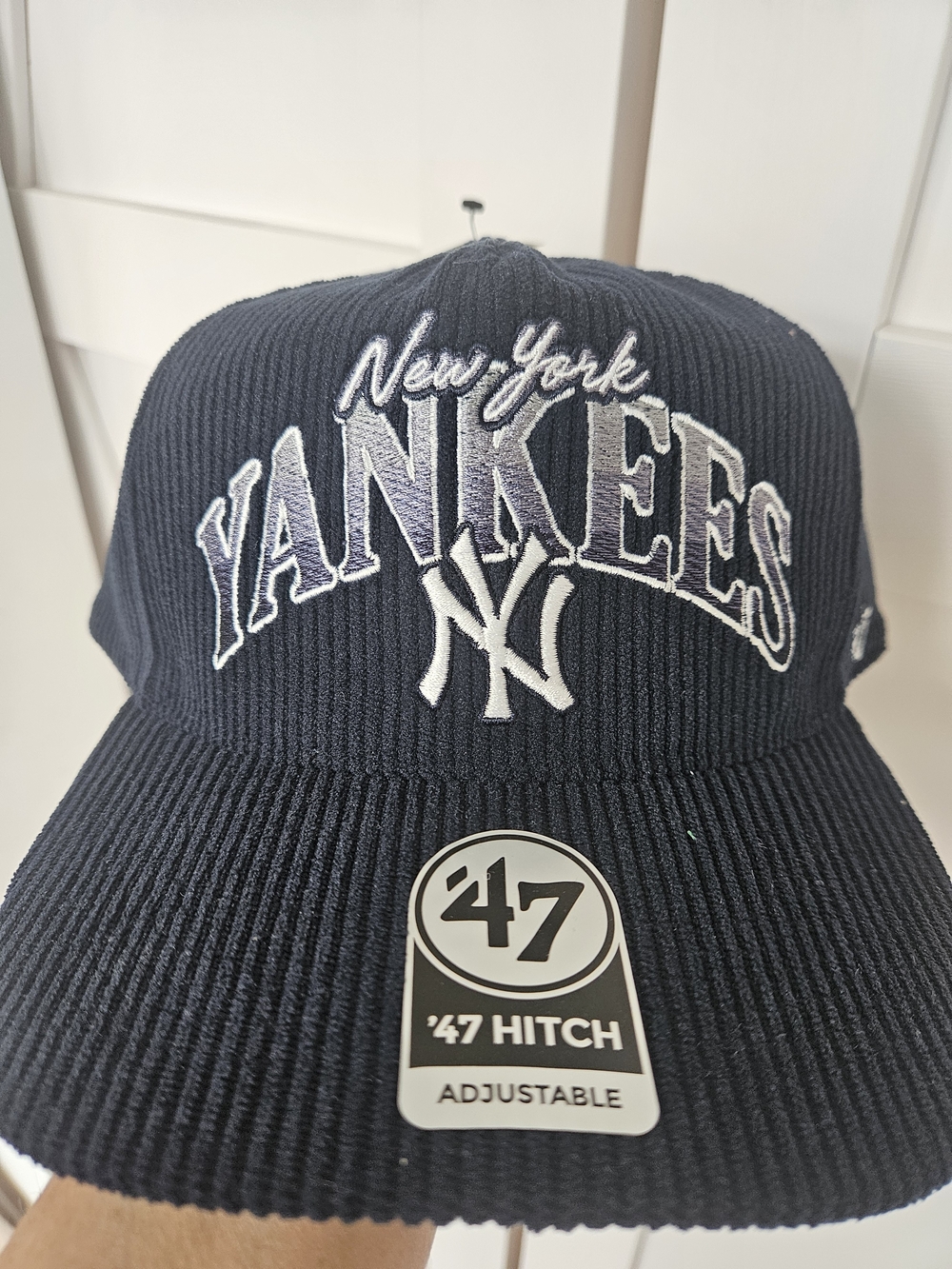 New! 47 New York Yankees Navy Blue Corduroy Snapback Hat. Old Timers Cap.